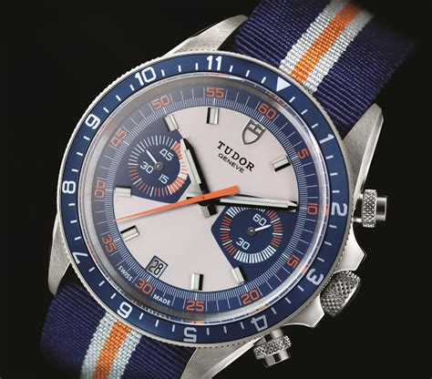 tudor heritage montecarlo chrono|tudor heritage blue bezel.